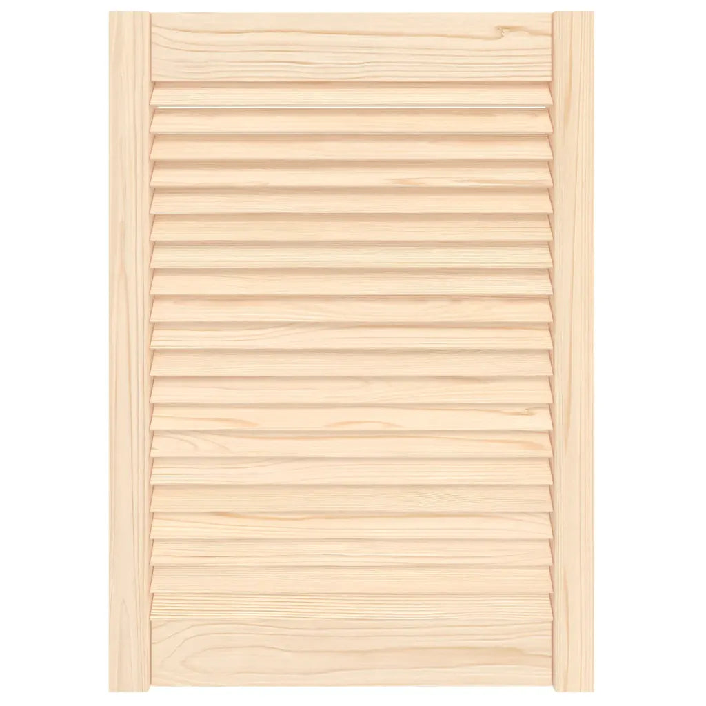 Porta de armário com design de persiana pinho maciço