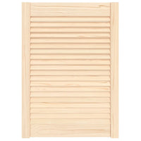 Porta de armário com design de persiana pinho maciço