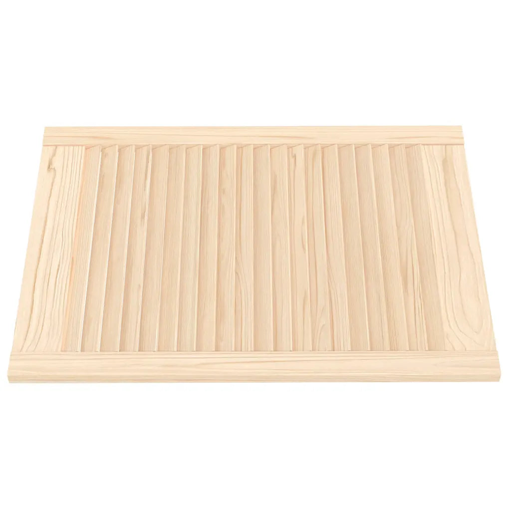 Portas de armário 2 pcs com design de persiana pinho maciço