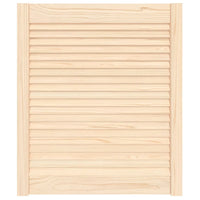 Porta de armário com design de persiana pinho maciço