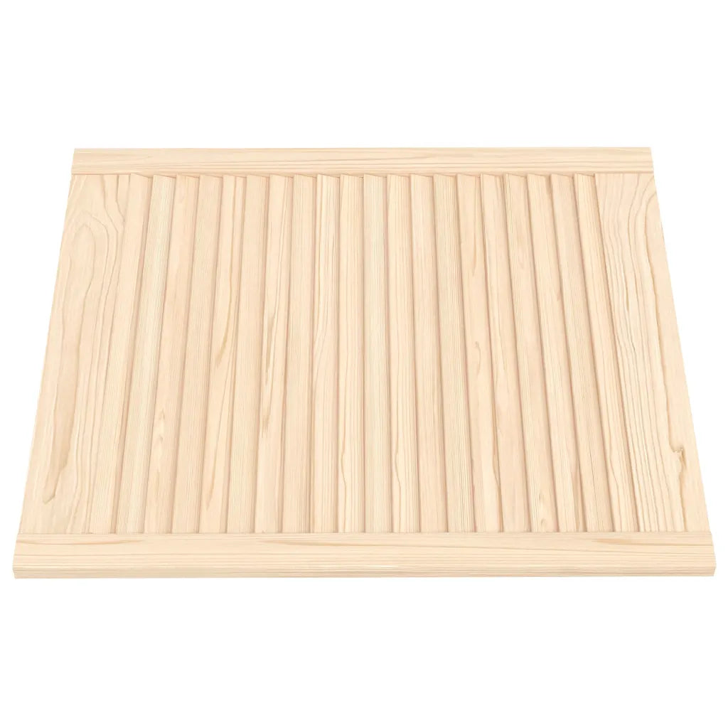 Portas de armário 4 pcs com design de persiana pinho maciço