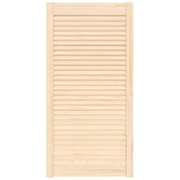 Porta de armário com design de persiana pinho maciço