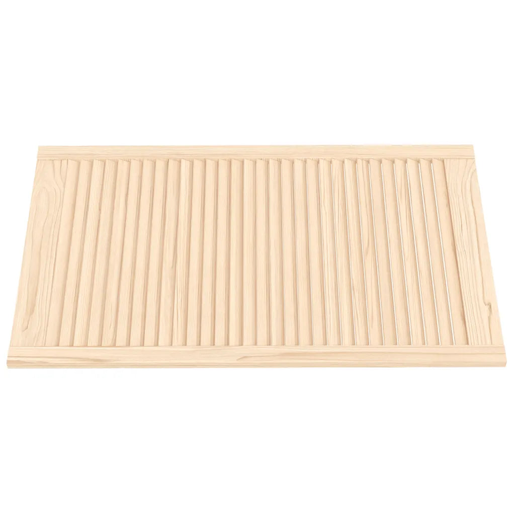 Portas de armário 4 pcs com design de persiana pinho maciço