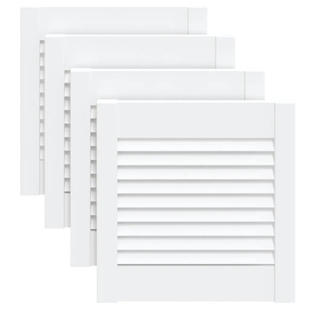 Portas de armário 4 pcs design de persiana pinho maciço