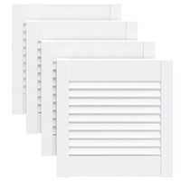 Portas de armário 4 pcs design de persiana pinho maciço