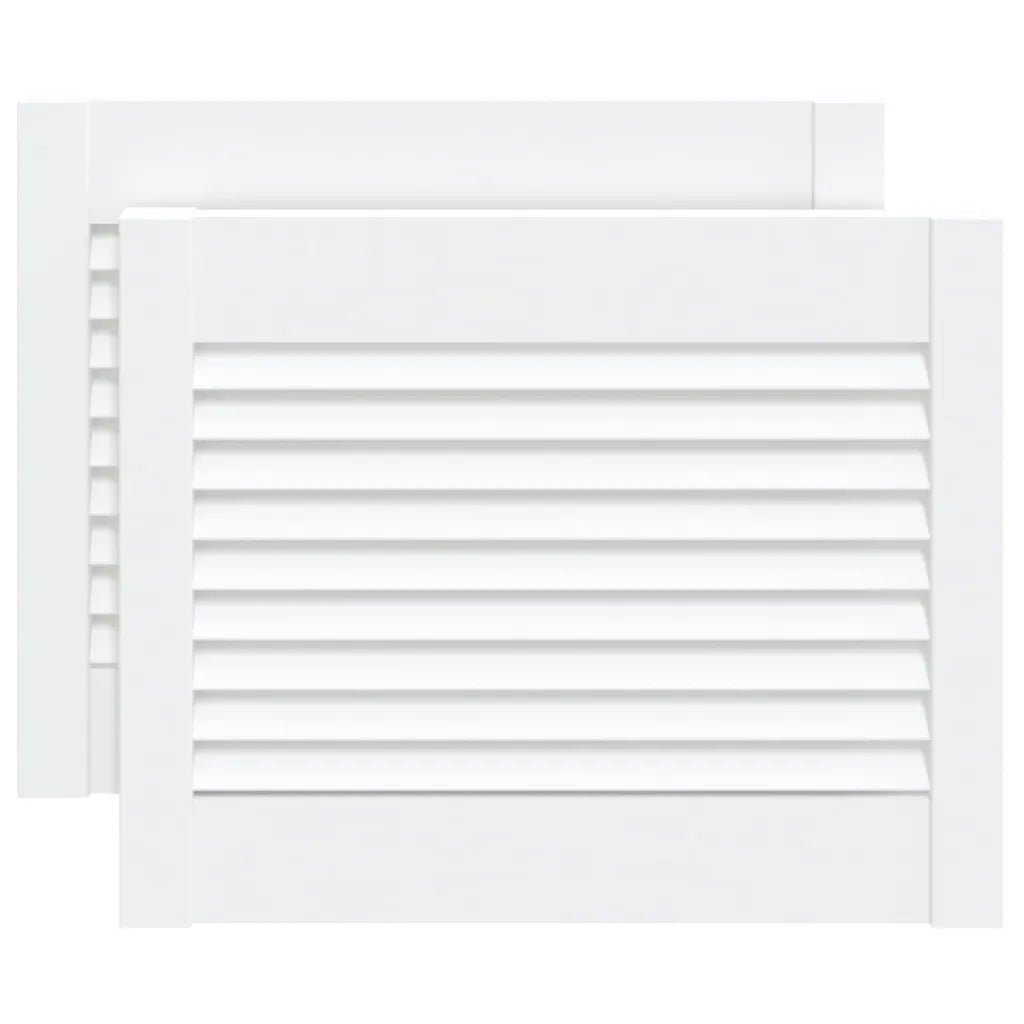 Portas de armário 2 pcs design de persiana pinho maciço