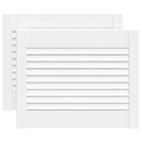 Portas de armário 2 pcs design de persiana pinho maciço