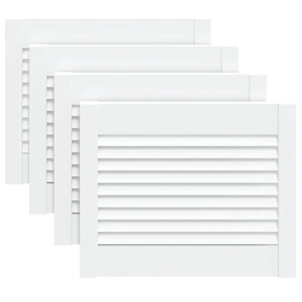 Portas de armário 4 pcs design de persiana pinho maciço