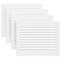 Portas de armário 4 pcs design de persiana pinho maciço