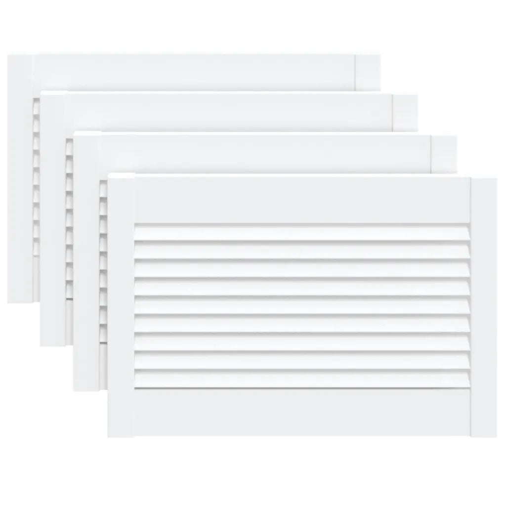 Portas de armário 4 pcs design de persiana pinho maciço