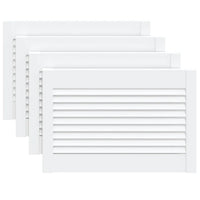 Portas de armário 4 pcs design de persiana pinho maciço