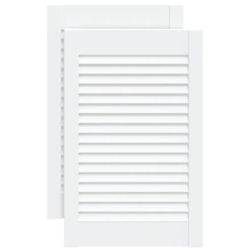 Portas de armário 2 pcs design de persiana pinho maciço