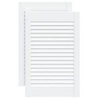 Portas de armário 2 pcs design de persiana pinho maciço