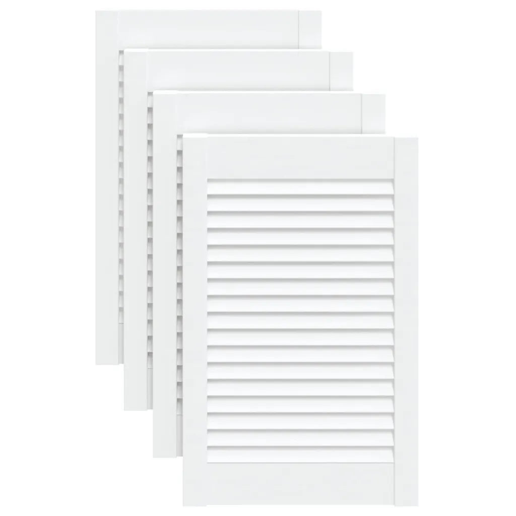 Portas de armário 4 pcs design de persiana pinho maciço