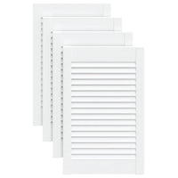 Portas de armário 4 pcs design de persiana pinho maciço