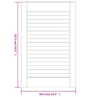 Portas de armário 4 pcs design de persiana pinho maciço