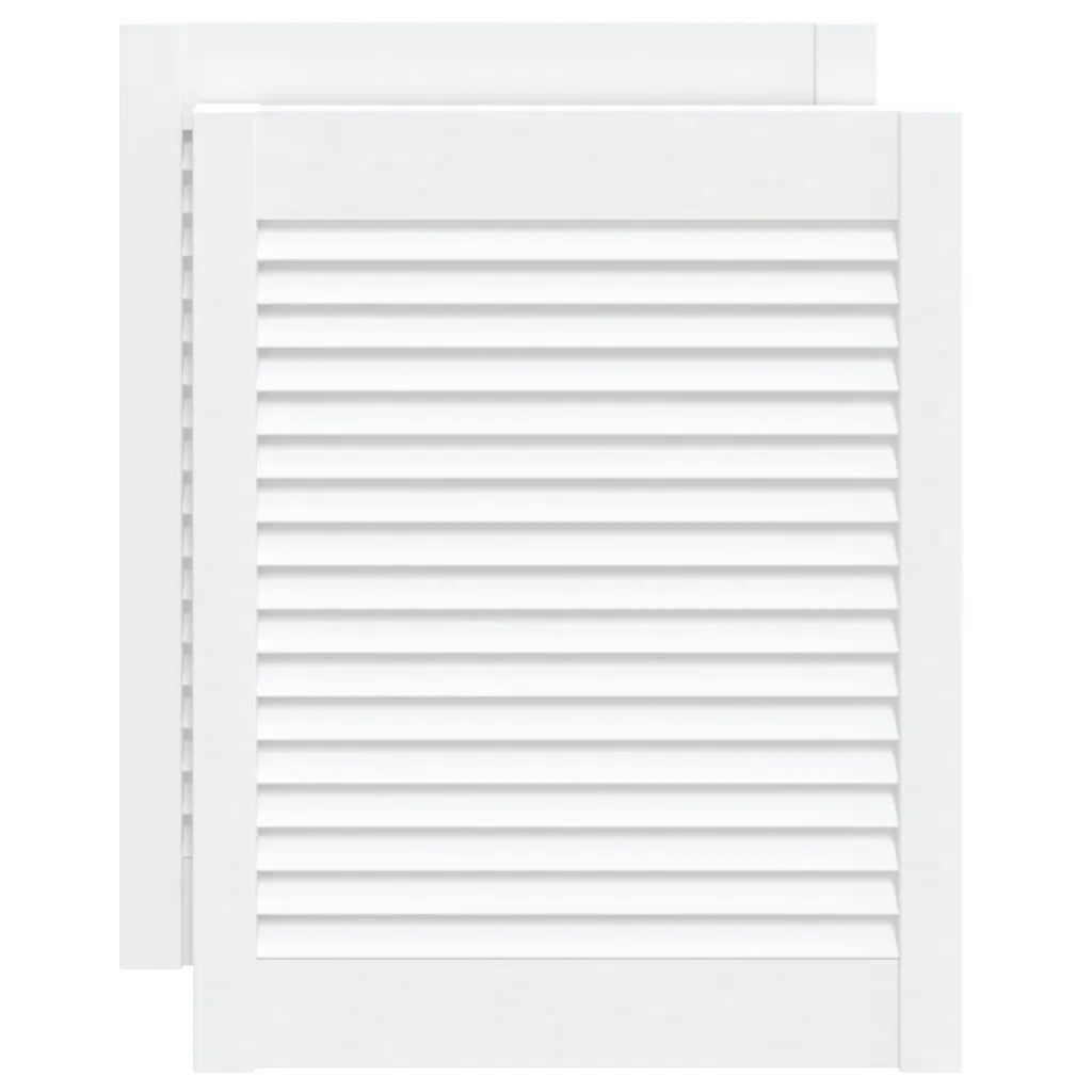 Portas de armário 2 pcs design de persiana pinho maciço