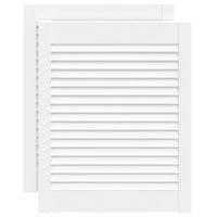 Portas de armário 2 pcs design de persiana pinho maciço