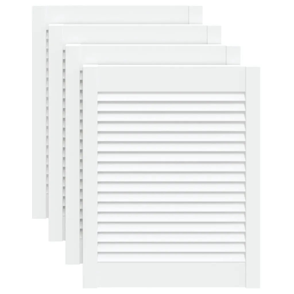 Portas de armário 4 pcs design de persiana pinho maciço