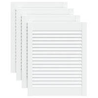 Portas de armário 4 pcs design de persiana pinho maciço