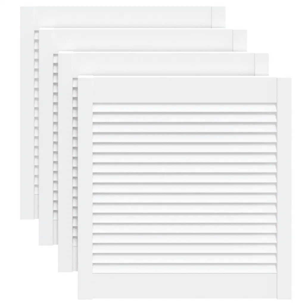 Portas de armário 4 pcs design de persiana pinho maciço