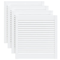 Portas de armário 4 pcs design de persiana pinho maciço