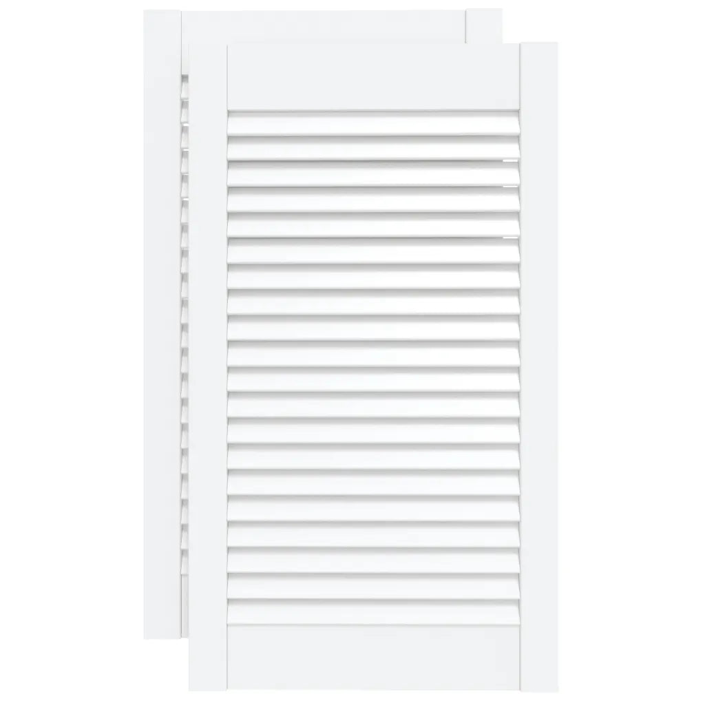 Portas de armário 2 pcs design de persiana pinho maciço