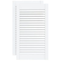 Portas de armário 2 pcs design de persiana pinho maciço