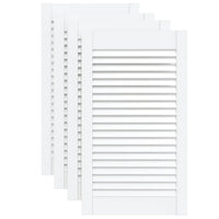 Portas de armário 4 pcs design de persiana pinho maciço