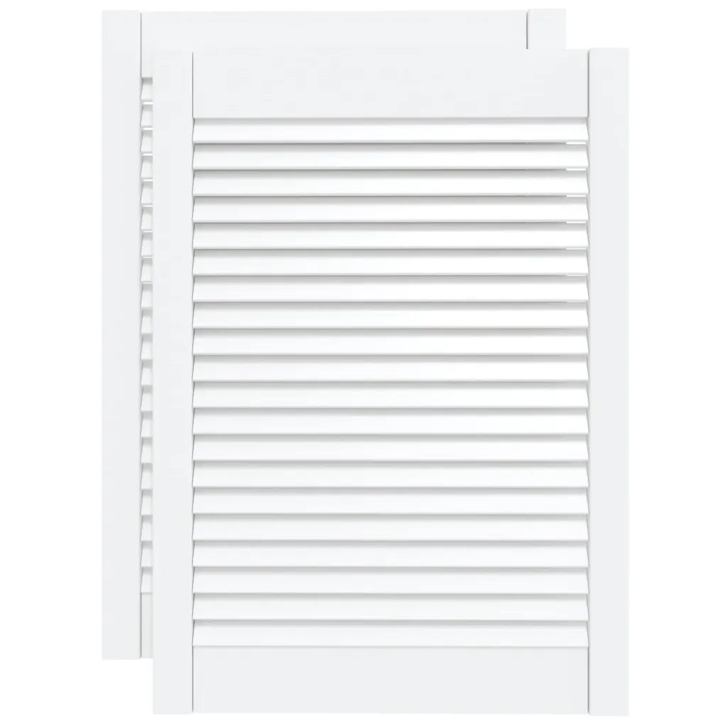 Portas de armário 2 pcs design de persiana pinho maciço