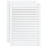 Portas de armário 2 pcs design de persiana pinho maciço