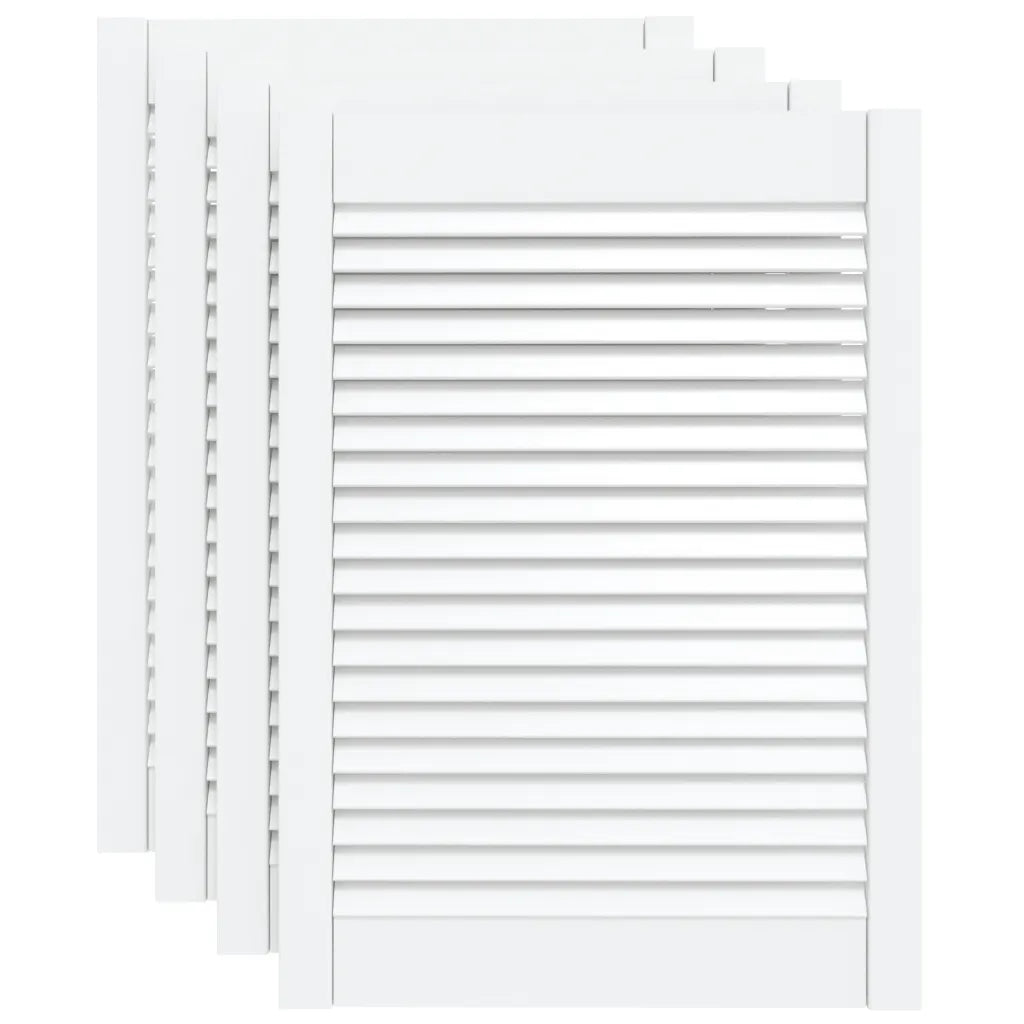 Portas de armário 4 pcs design de persiana pinho maciço
