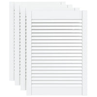 Portas de armário 4 pcs design de persiana pinho maciço