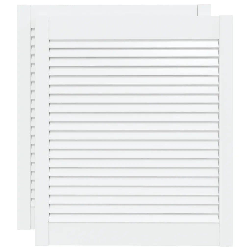 Portas de armário 2 pcs design de persiana pinho maciço