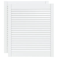 Portas de armário 2 pcs design de persiana pinho maciço