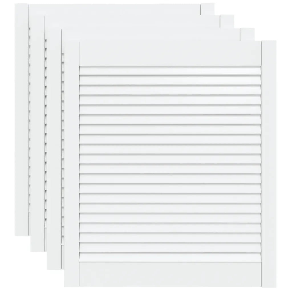 Portas de armário 4 pcs design de persiana pinho maciço