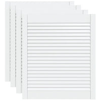 Portas de armário 4 pcs design de persiana pinho maciço