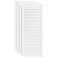 Portas de armário 4 pcs design de persiana pinho maciço