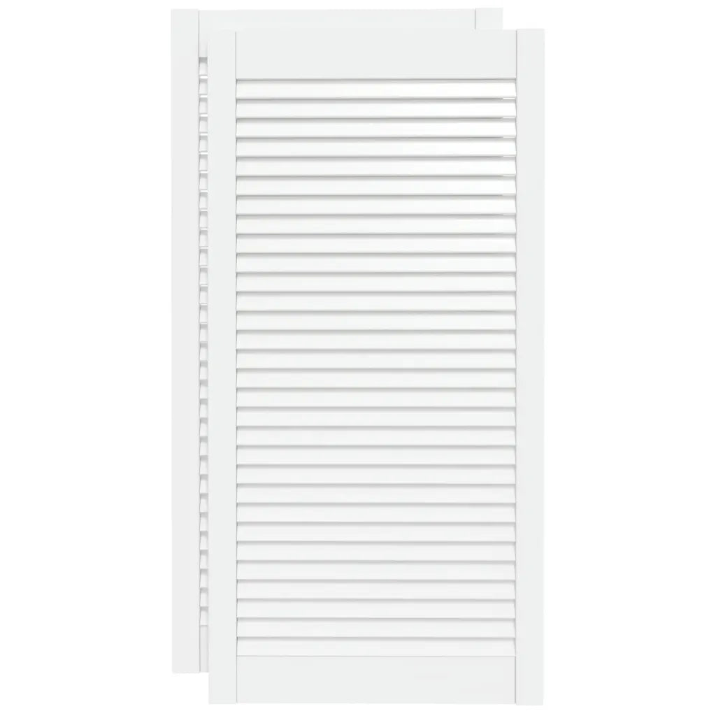 Portas de armário 2 pcs design de persiana pinho maciço