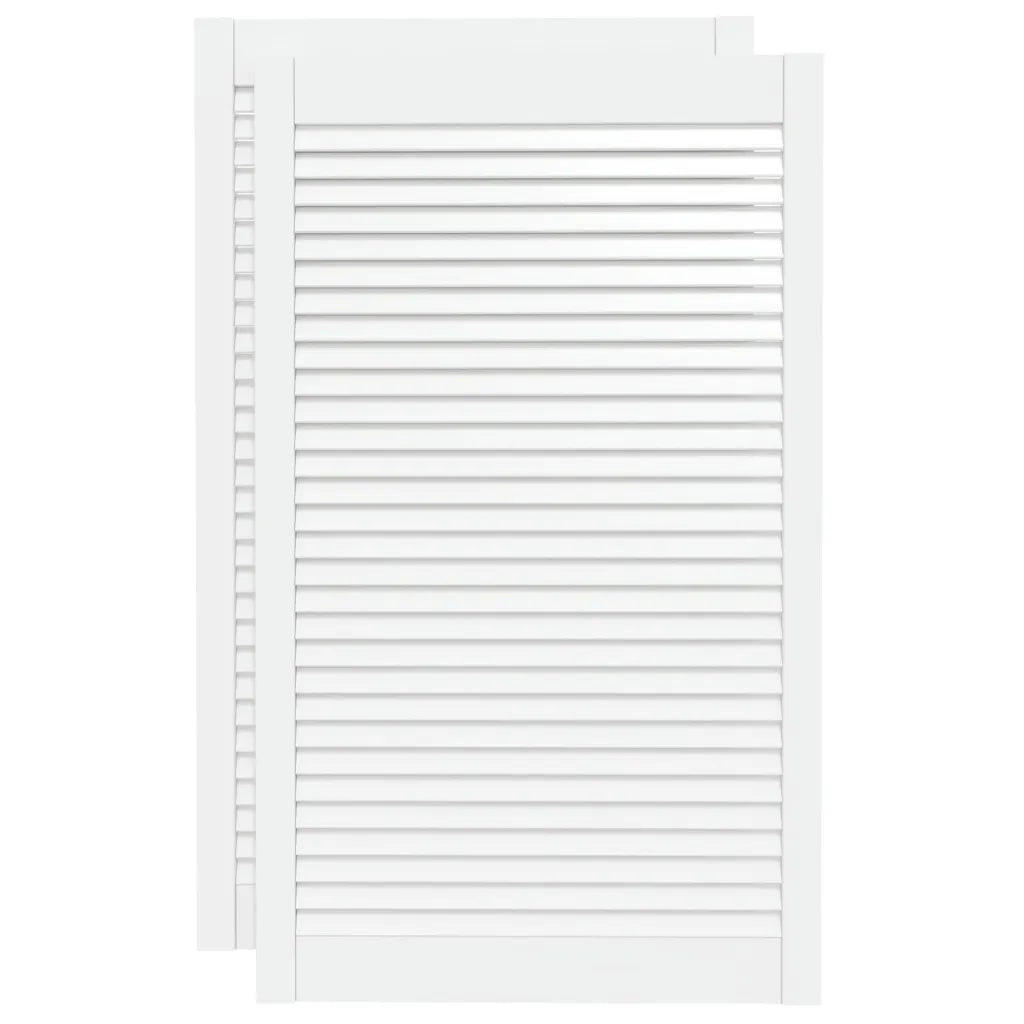 Portas de armário 2 pcs design de persiana pinho maciço