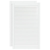 Portas de armário 2 pcs design de persiana pinho maciço