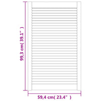 Portas de armário 2 pcs design de persiana pinho maciço