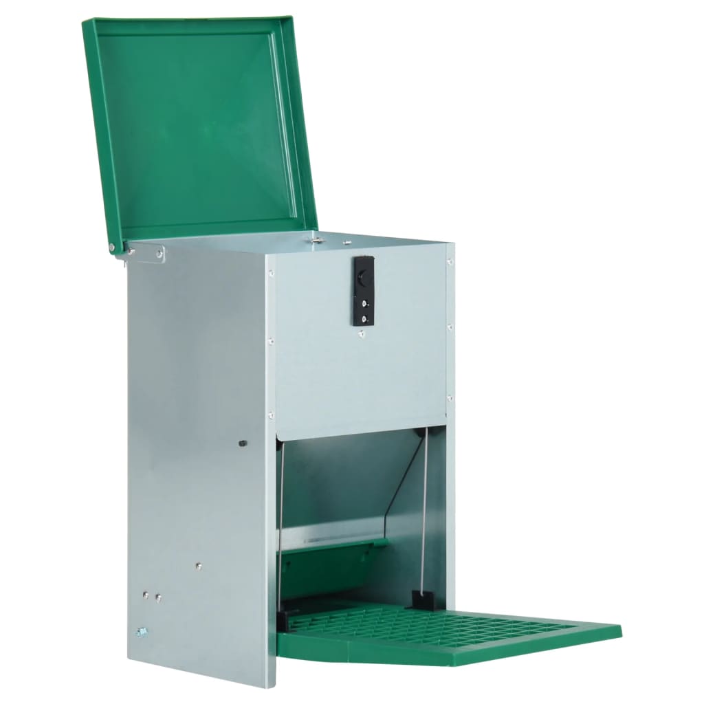 vidaXL Alimentador de capoeira automático com pedal 8 kg