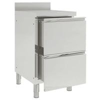 Armário de cozinha comercial com 2 gavetas 50x60x96 cm