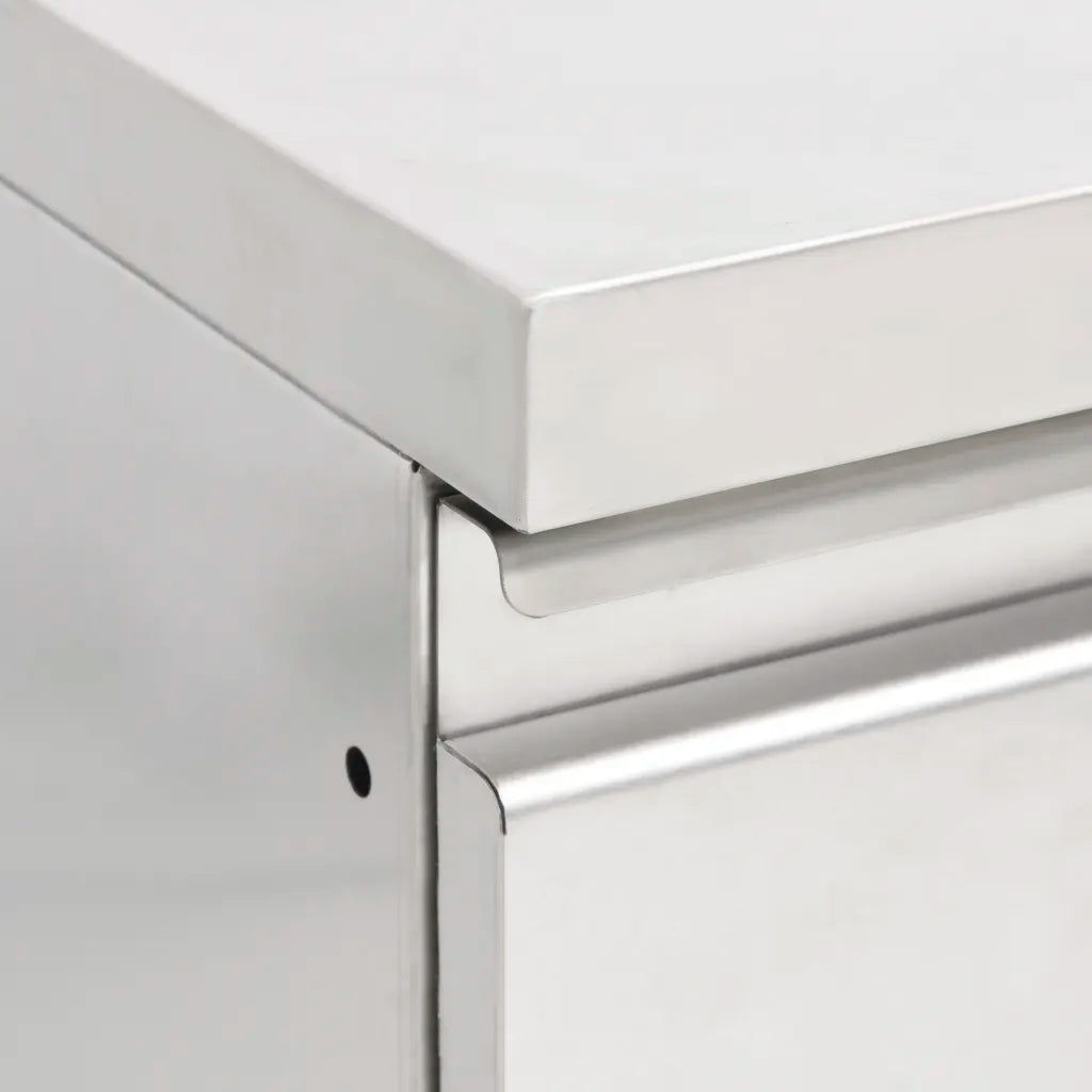 Armário de cozinha comercial com 2 gavetas 50x60x96 cm
