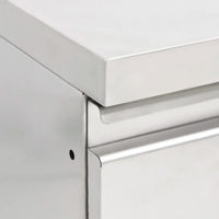Armário de cozinha comercial com 2 gavetas 50x60x96 cm