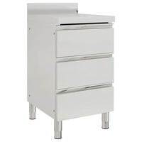 Armário de cozinha comercial com 3 gavetas 50x60x96 cm