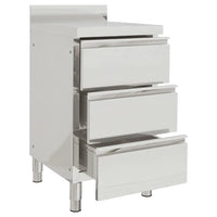 Armário de cozinha comercial com 3 gavetas 50x60x96 cm