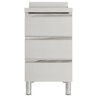Armário de cozinha comercial com 3 gavetas 50x60x96 cm