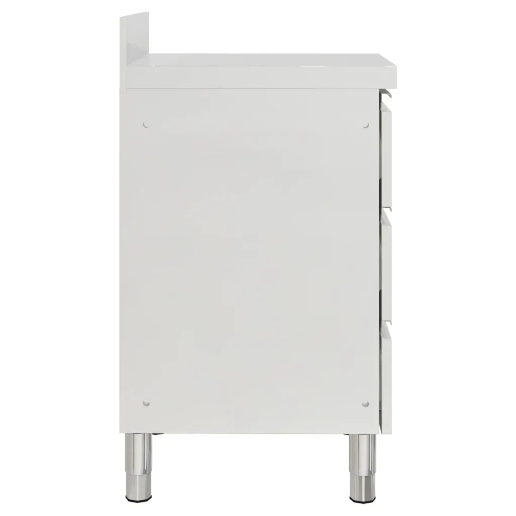 Armário de cozinha comercial com 3 gavetas 50x60x96 cm